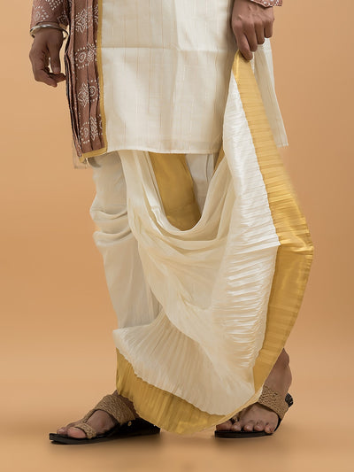 Designer Silk Dhoti- Ready to wear