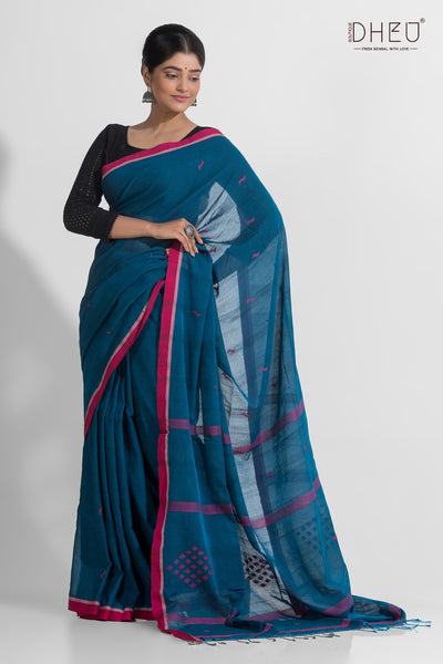 Pure Khadi Jamdani Buti Saree