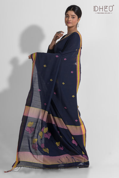 Pure Khadi Tangail Cotton Saree