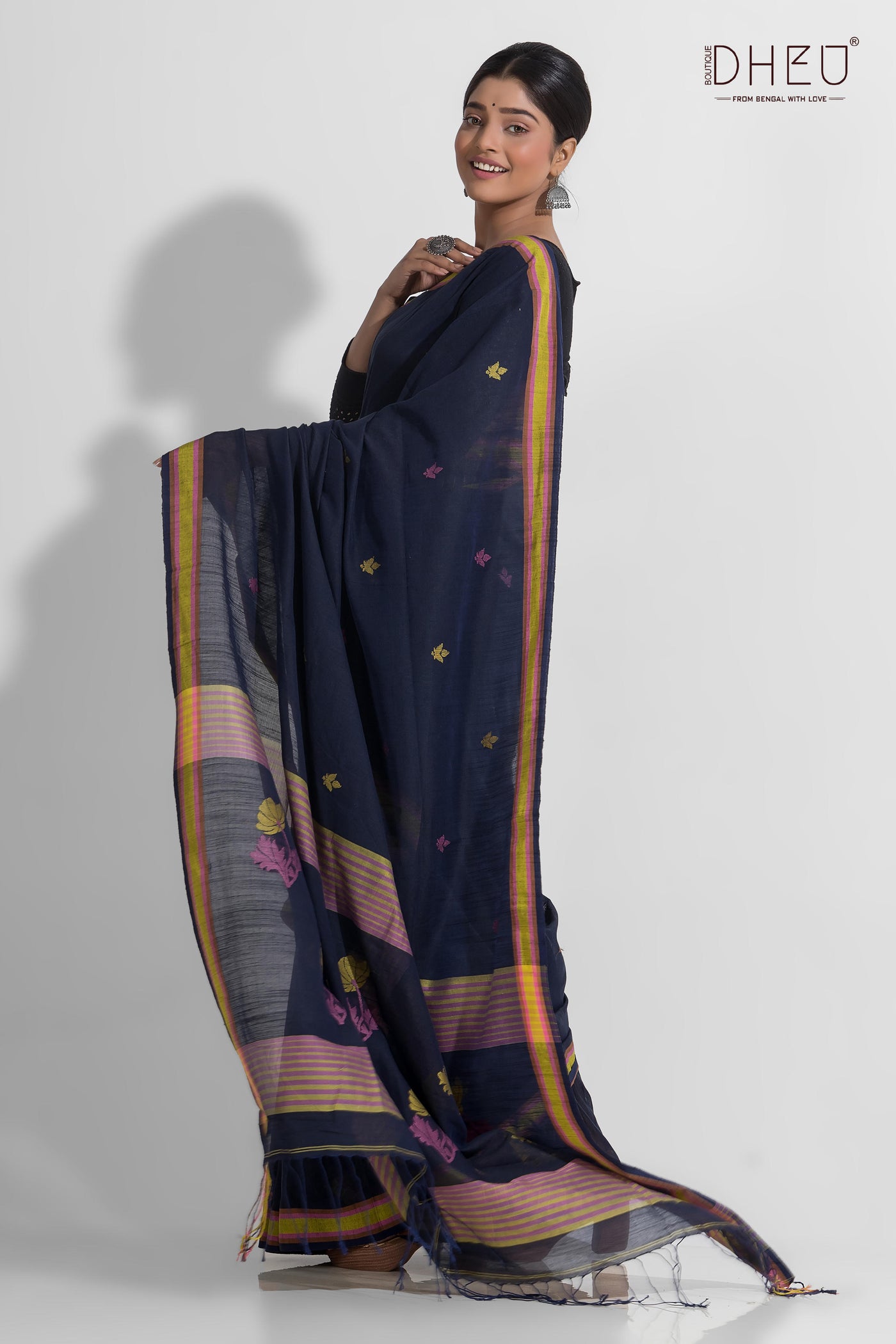 Pure Khadi Tangail Cotton Saree