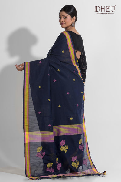 Pure Khadi Tangail Cotton Saree