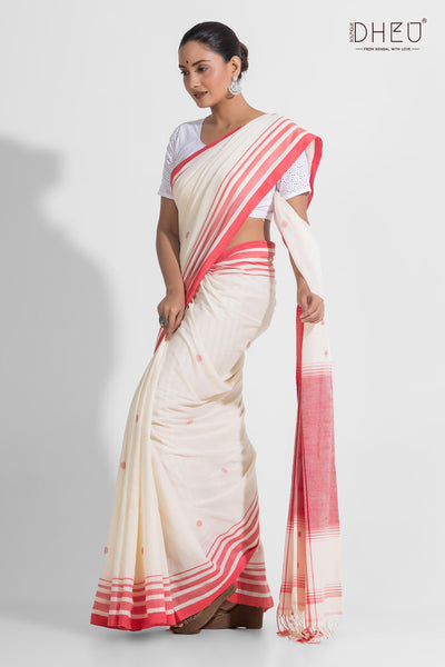 Pure Khadi Cotton Saree