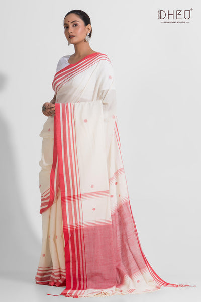 Pure Khadi Cotton Saree