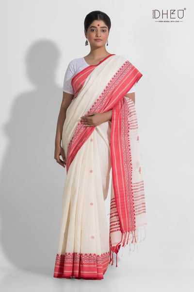 Pure Khadi Cotton Saree