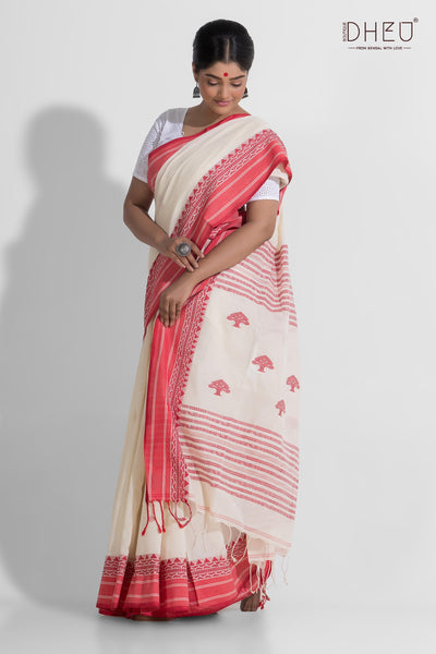 Pure Khadi Cotton Saree