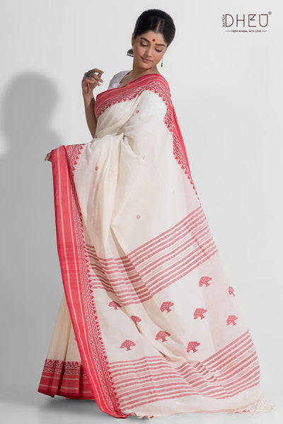 Pure Khadi Cotton Saree