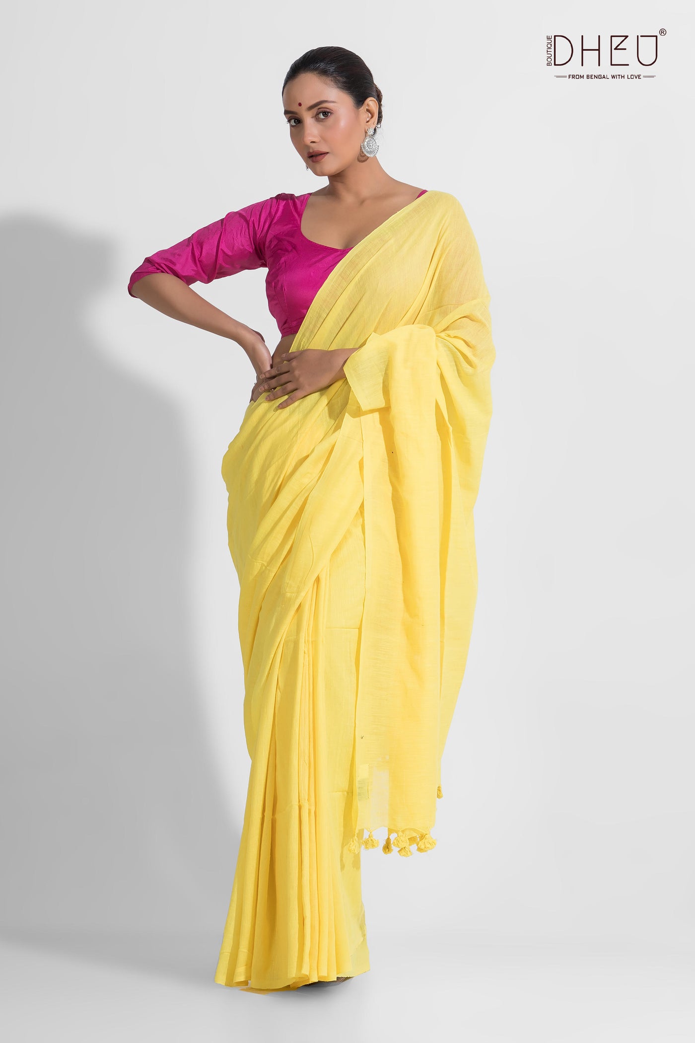 Pure Khadi Molmol Cotton Saree