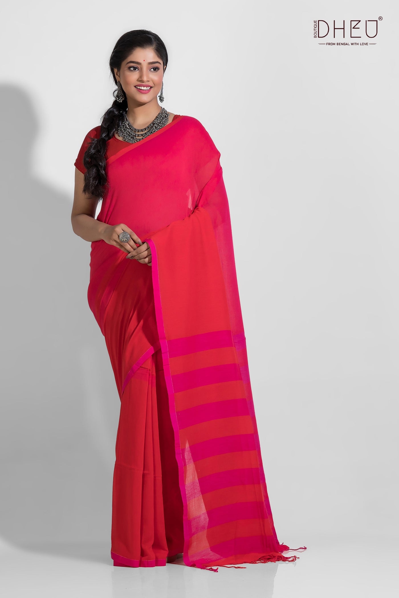 Koshi-Pure Khadi Molmol Cotton Saree