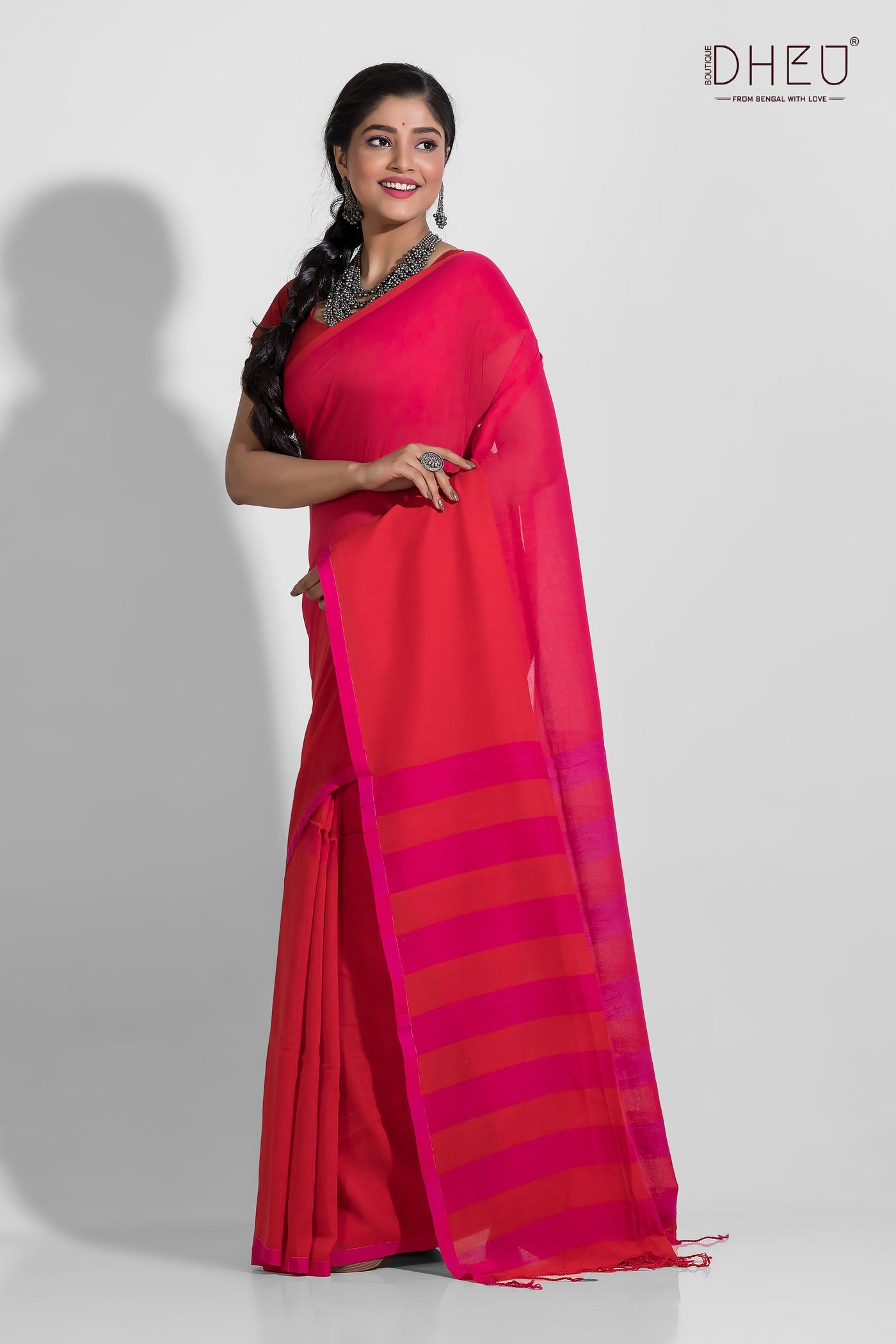 Koshi-Pure Khadi Molmol Cotton Saree