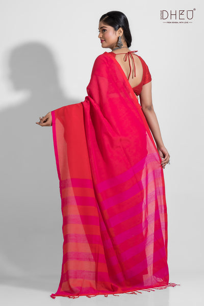 Koshi-Pure Khadi Molmol Cotton Saree