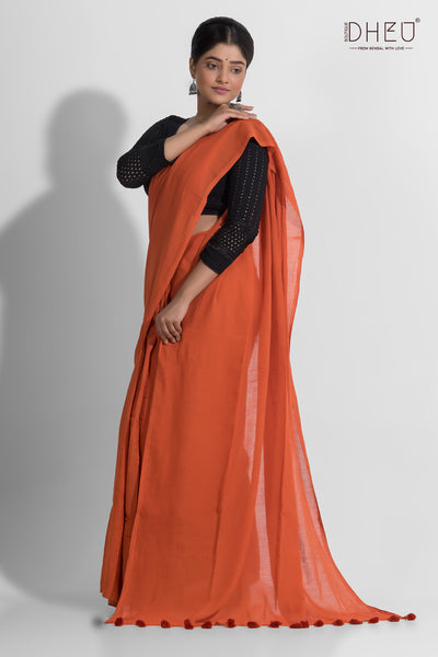 Aarna-Pure Khadi Mulmul Cotton Saree