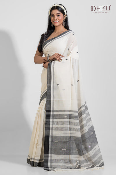 Ravi-Pure Khadi Saree