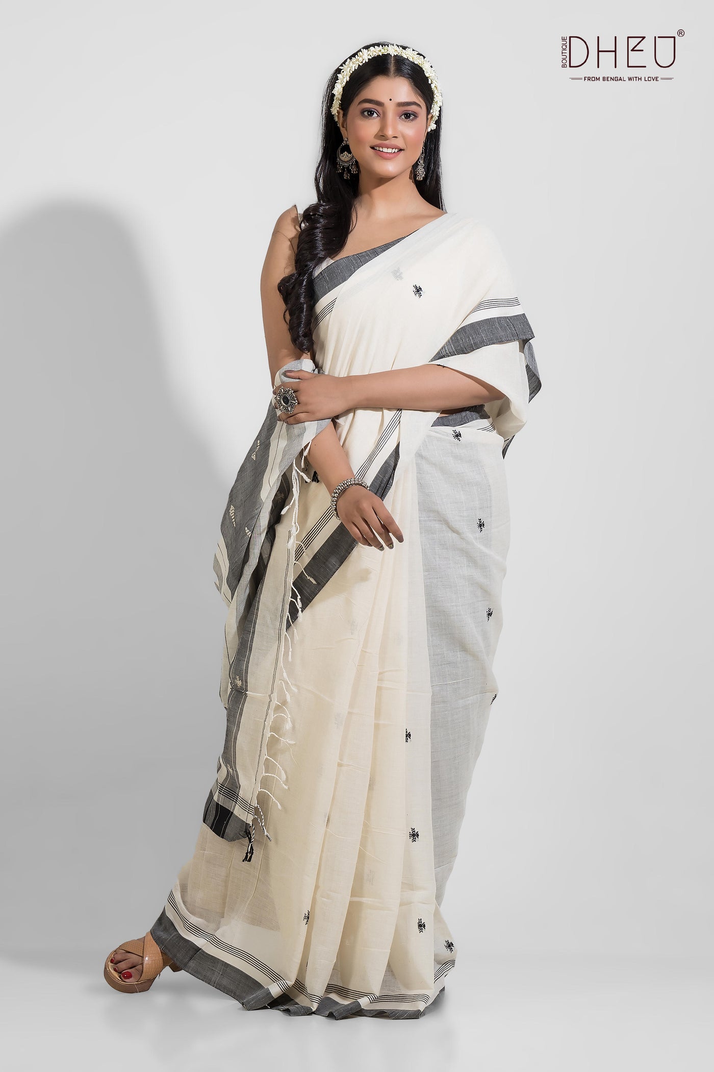 Ravi-Pure Khadi Saree