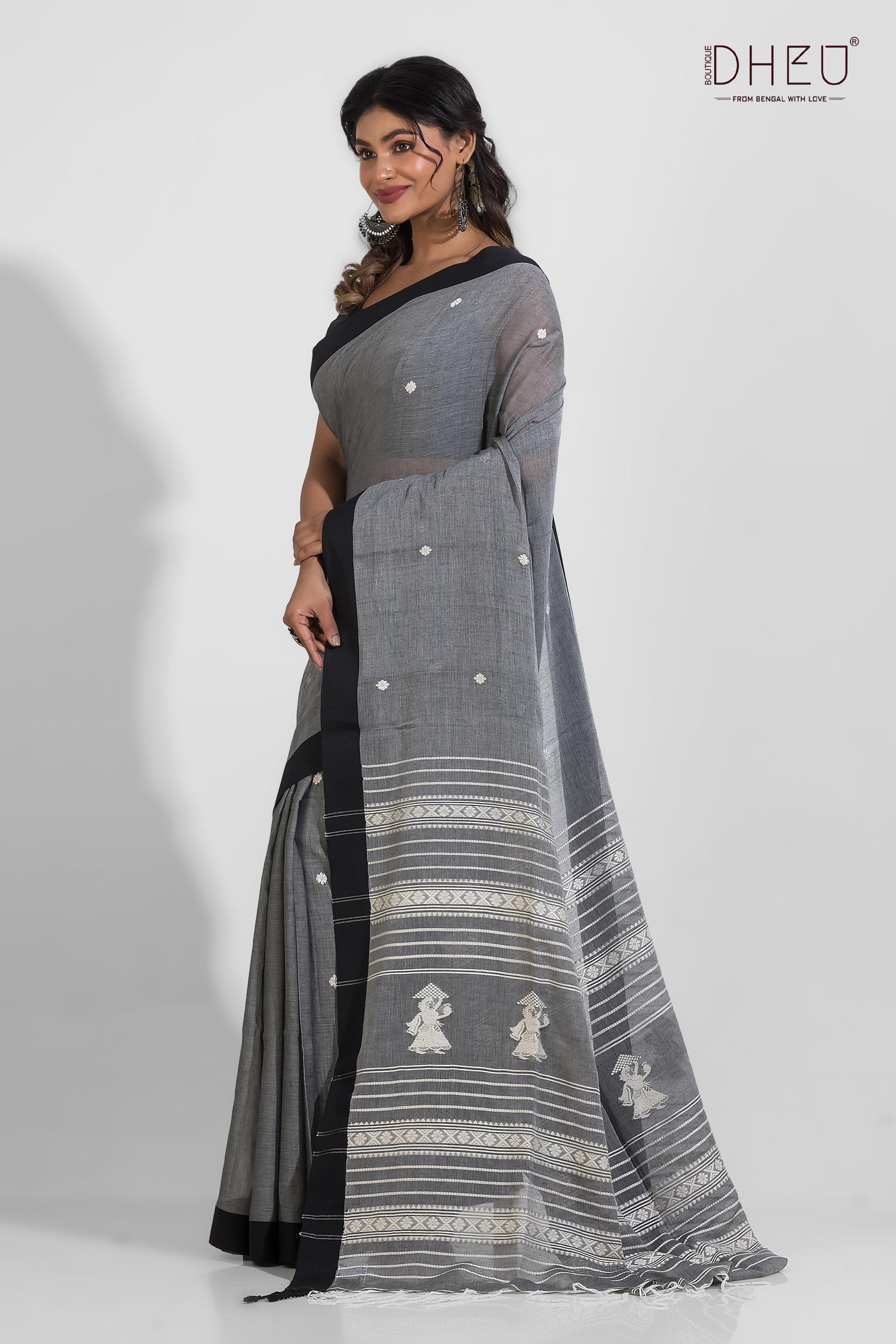 Pure Khadi Cotton Saree (With Handloom Mark Certified)