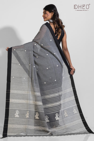 Pure Khadi Cotton Saree (With Handloom Mark Certified)