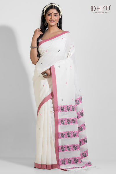 Pure Khadi Cotton Saree (With Handloom Mark Certified)