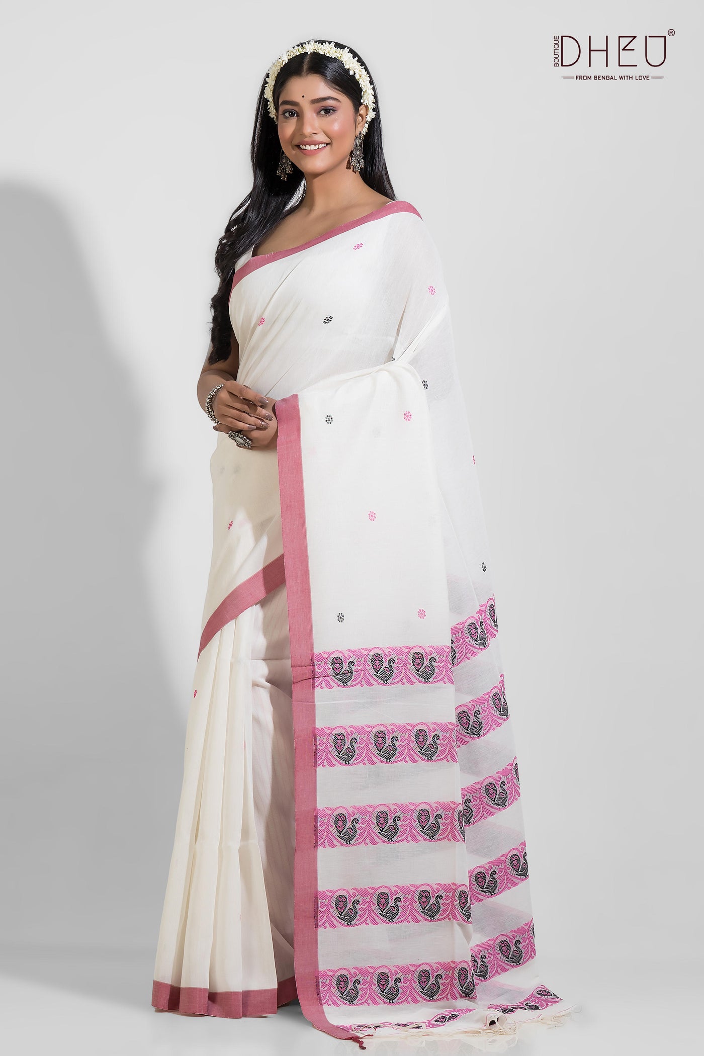 Pure Khadi Cotton Saree (With Handloom Mark Certified)