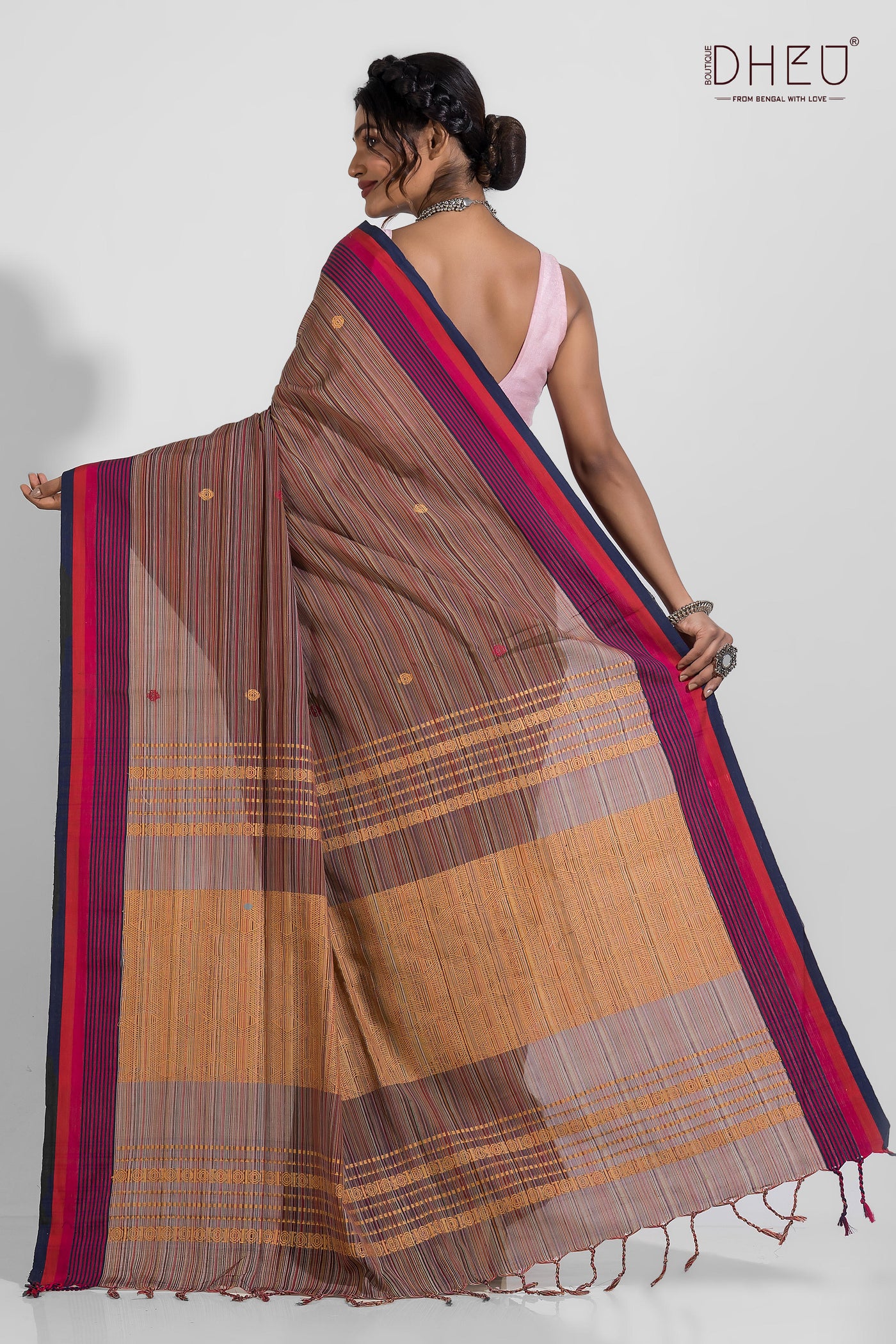 Pure Khadi Cotton Saree (With Handloom Mark Certified)