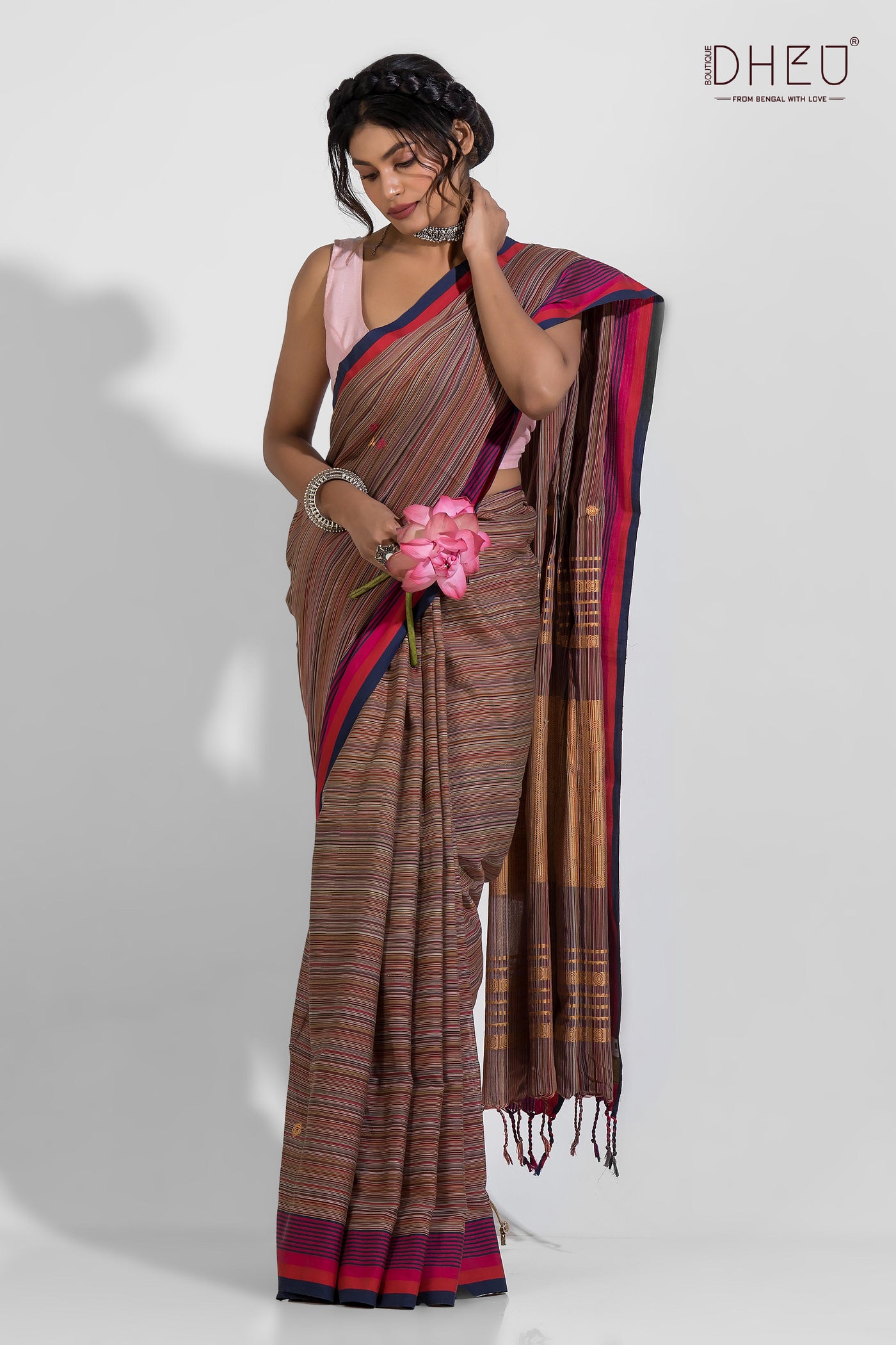 Pure Khadi Cotton Saree (With Handloom Mark Certified)