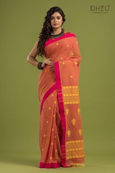 Pure Khadi Cotton Saree (With Handloom Mark Certified)