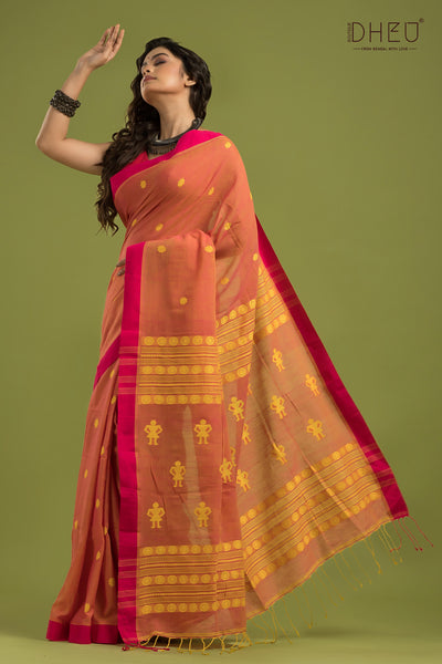 Pure Khadi Cotton Saree (With Handloom Mark Certified)