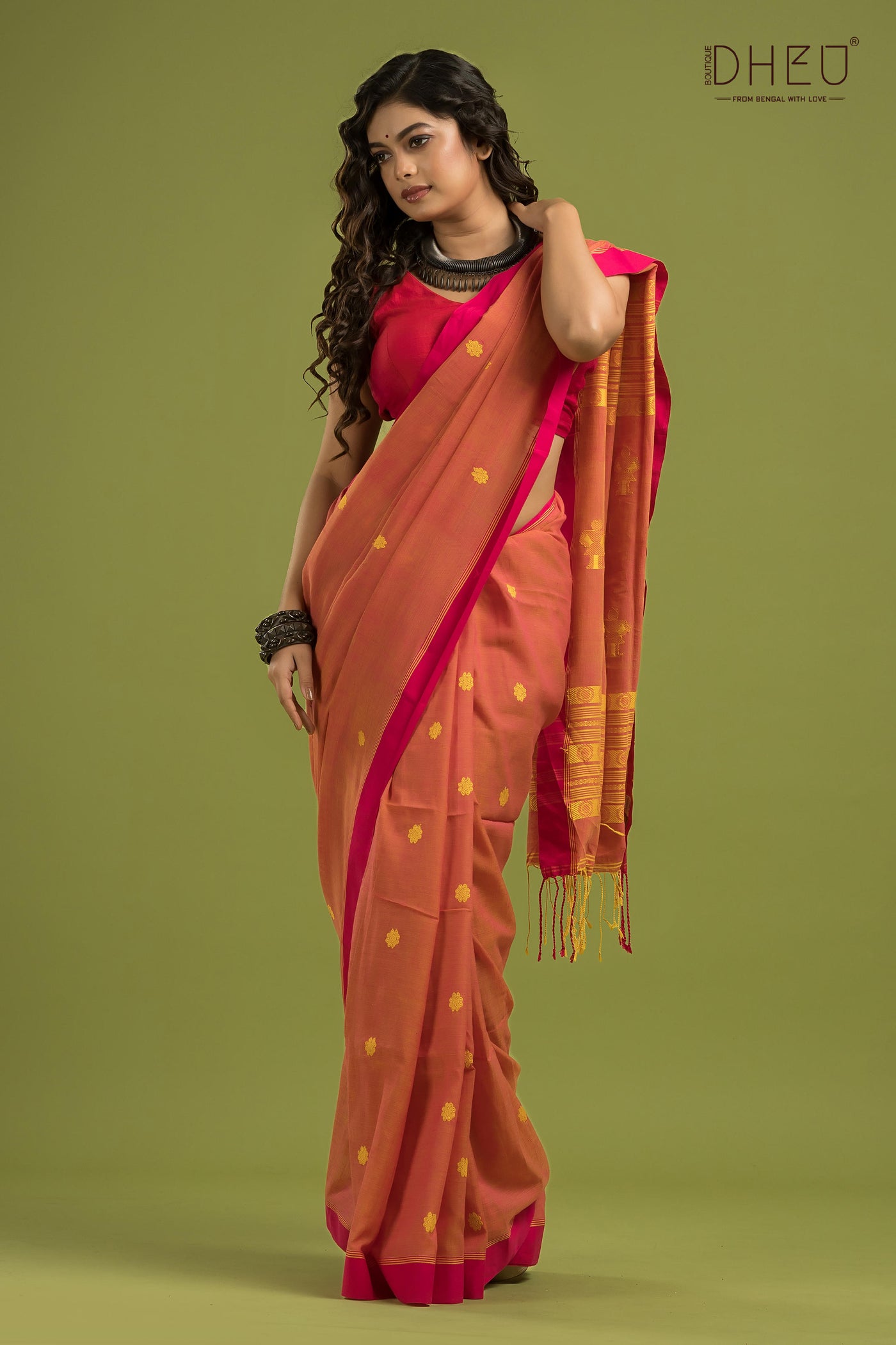 Pure Khadi Cotton Saree (With Handloom Mark Certified)