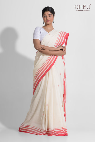 Pure Khadi Cotton Saree