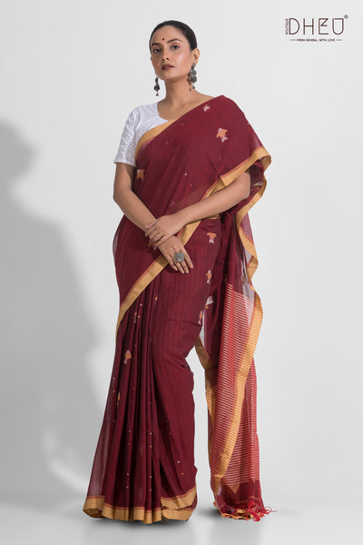 Pure Khadi Cotton Saree