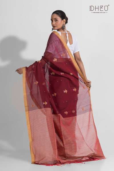 Pure Khadi Cotton Saree