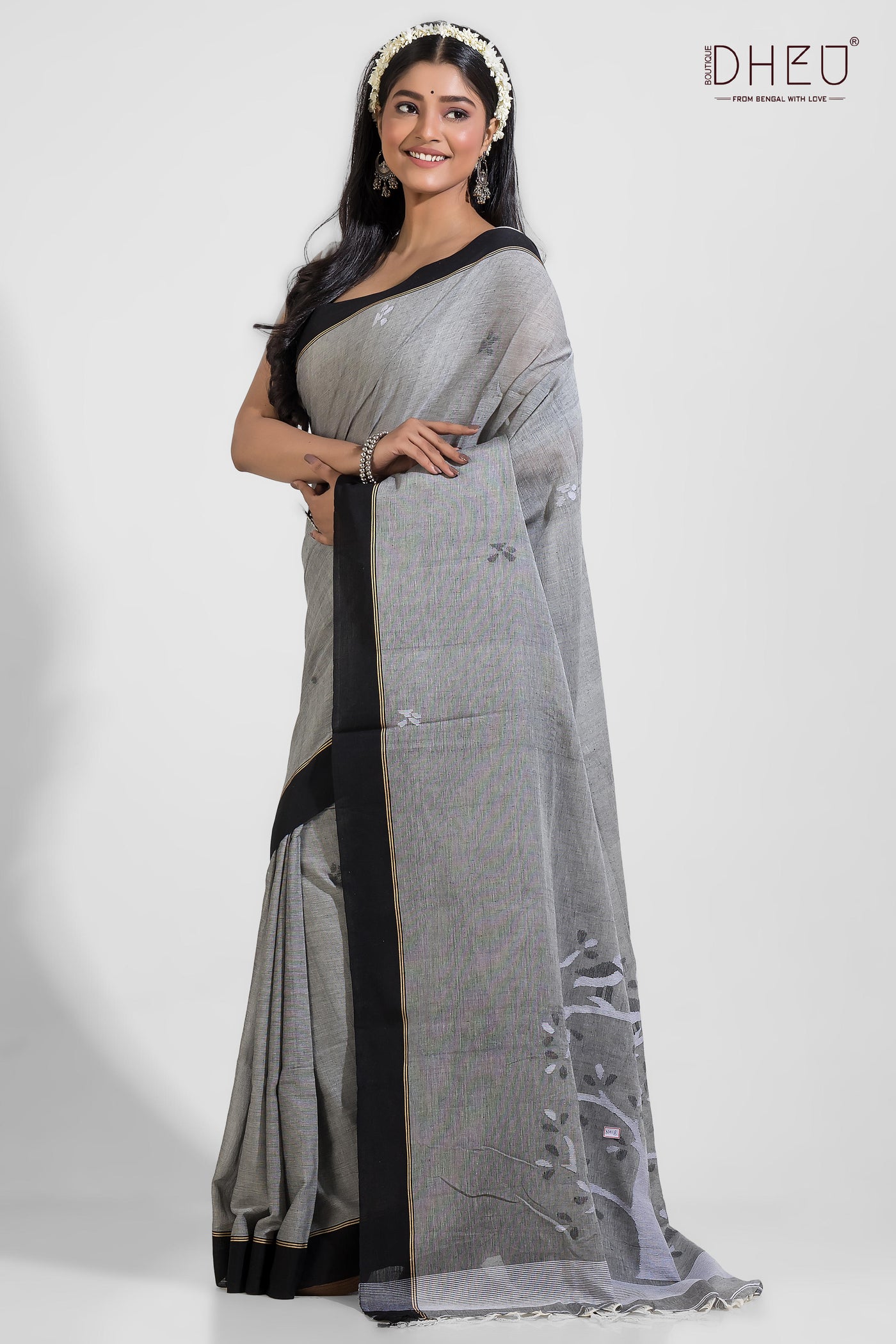 Alaknanda-Pure Khadi Cotton Saree