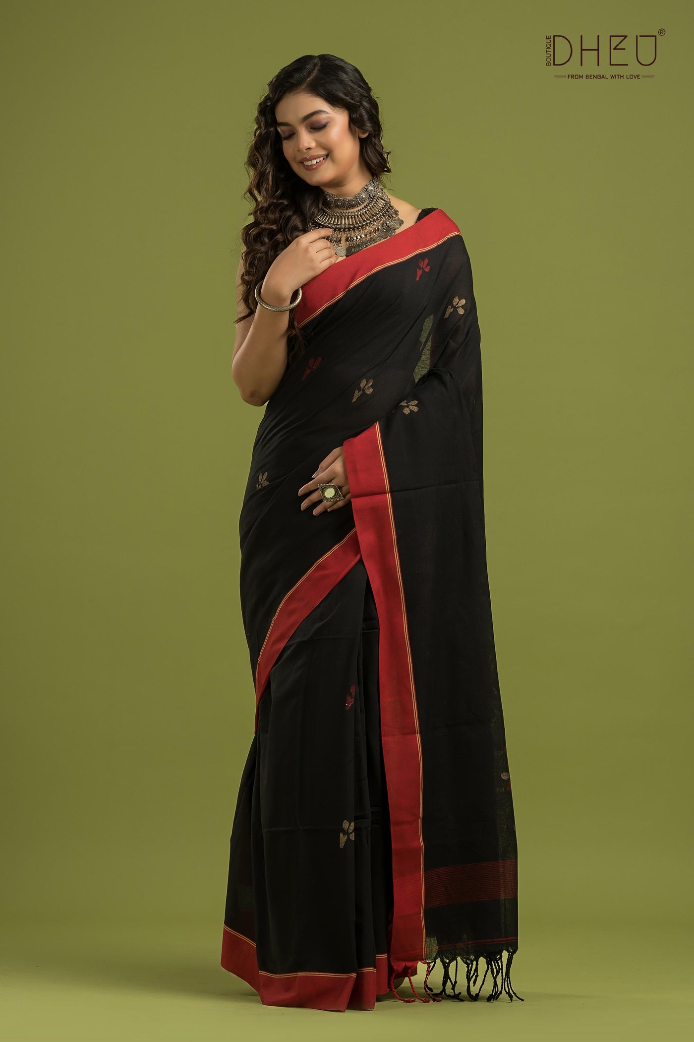 Pure Khadi Jamdani Saree