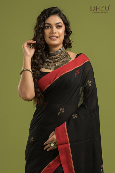 Pure Khadi Jamdani Saree