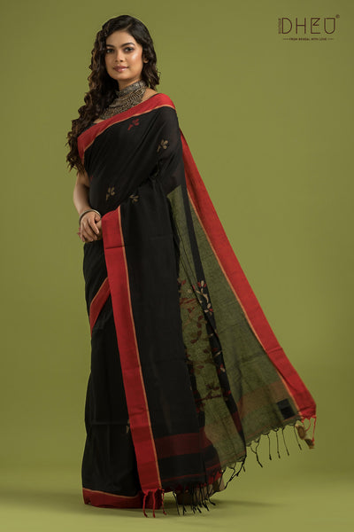 Pure Khadi Jamdani Saree