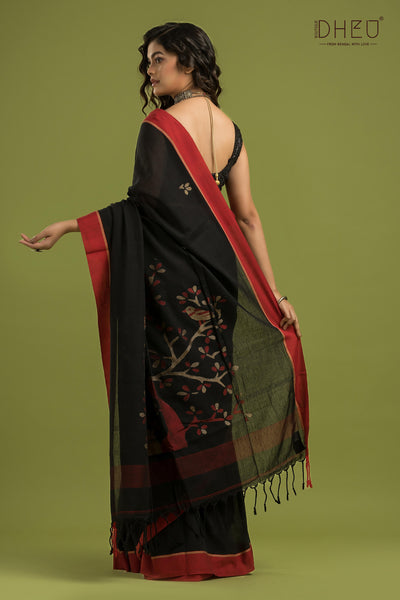 Pure Khadi Jamdani Saree