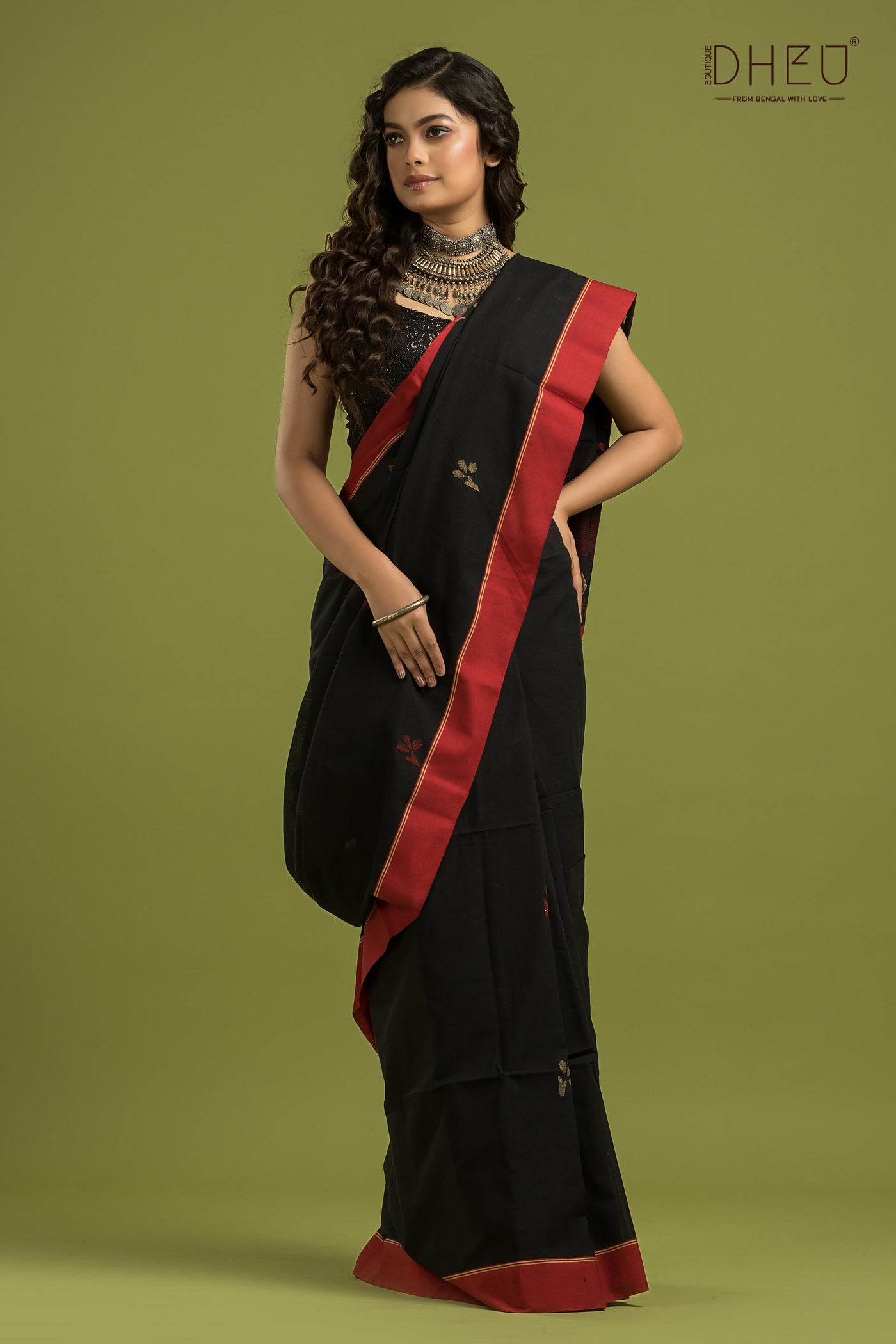 Pure Khadi Jamdani Saree