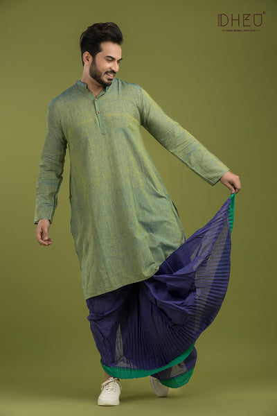 Fruit Ninja-Casual Style Kurta-Dhoti Full Set