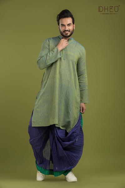 Fruit Ninja-Casual Style Kurta-Dhoti Full Set