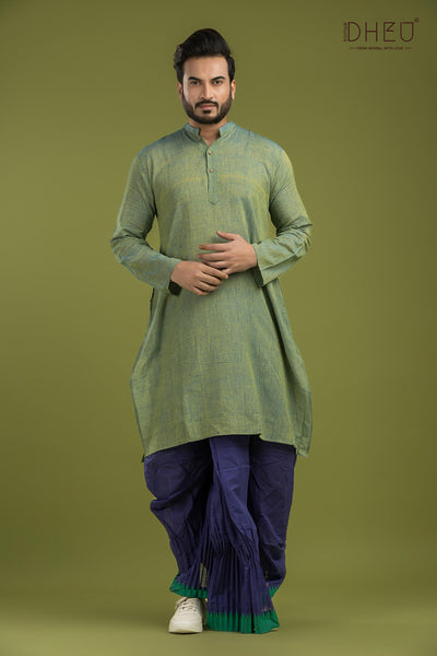 Fruit Ninja-Casual Style Kurta-Dhoti Full Set