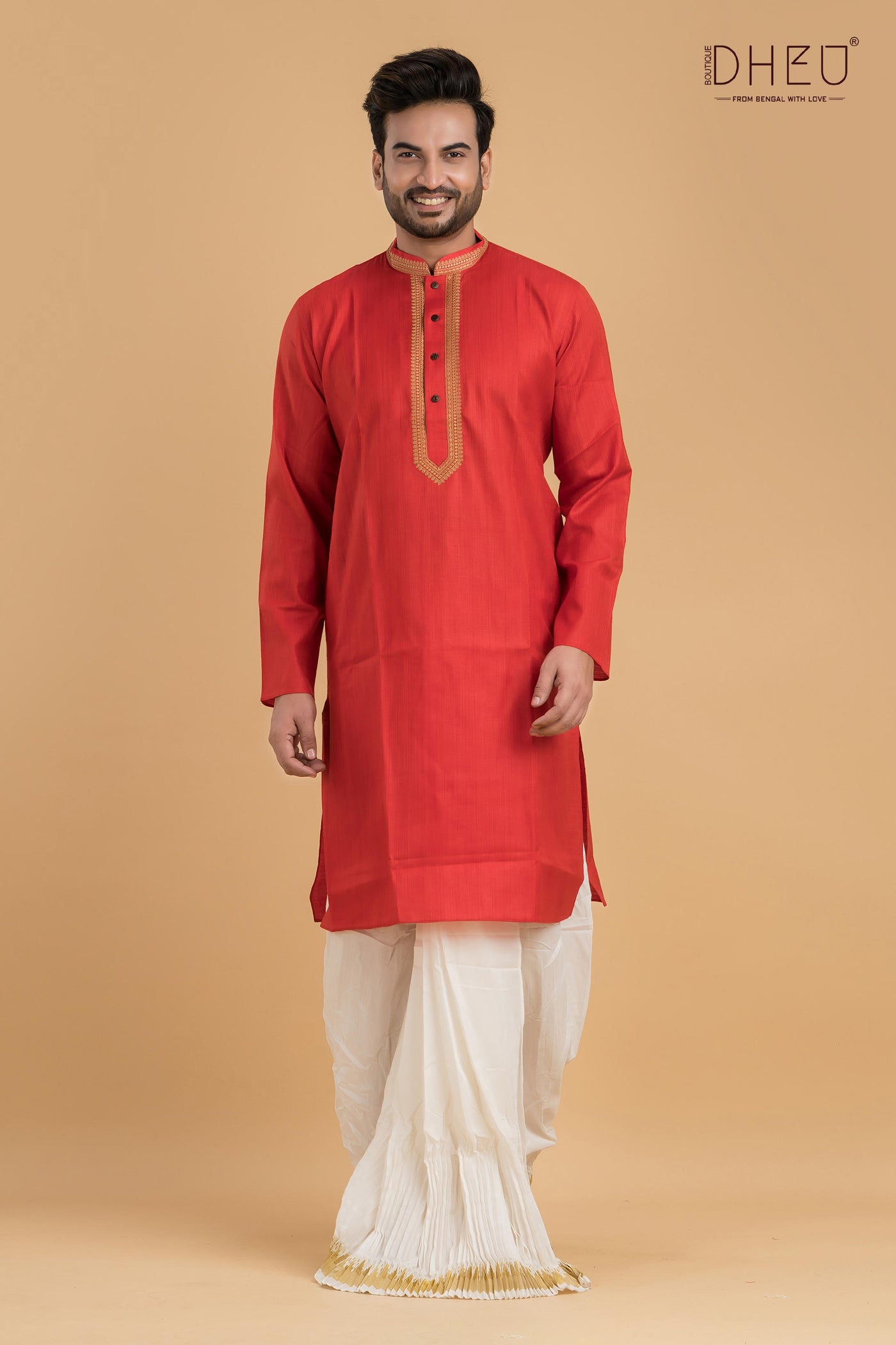 Dheu Designer Kurta & Dhoti(Optional) Set