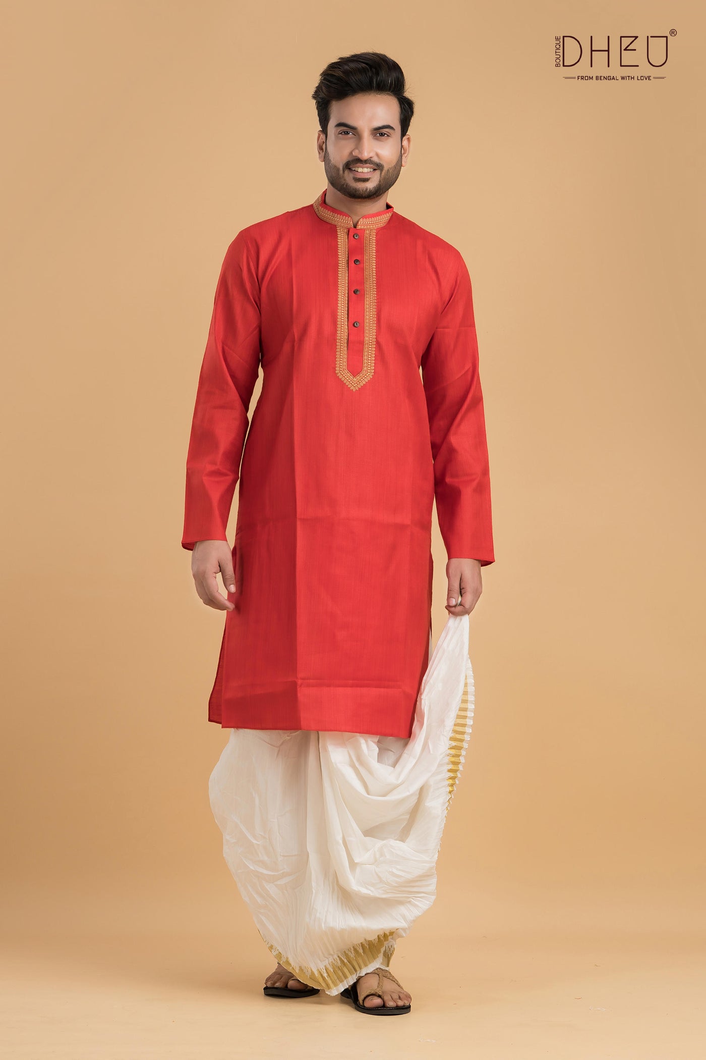 Dheu Designer Kurta & Dhoti(Optional) Set