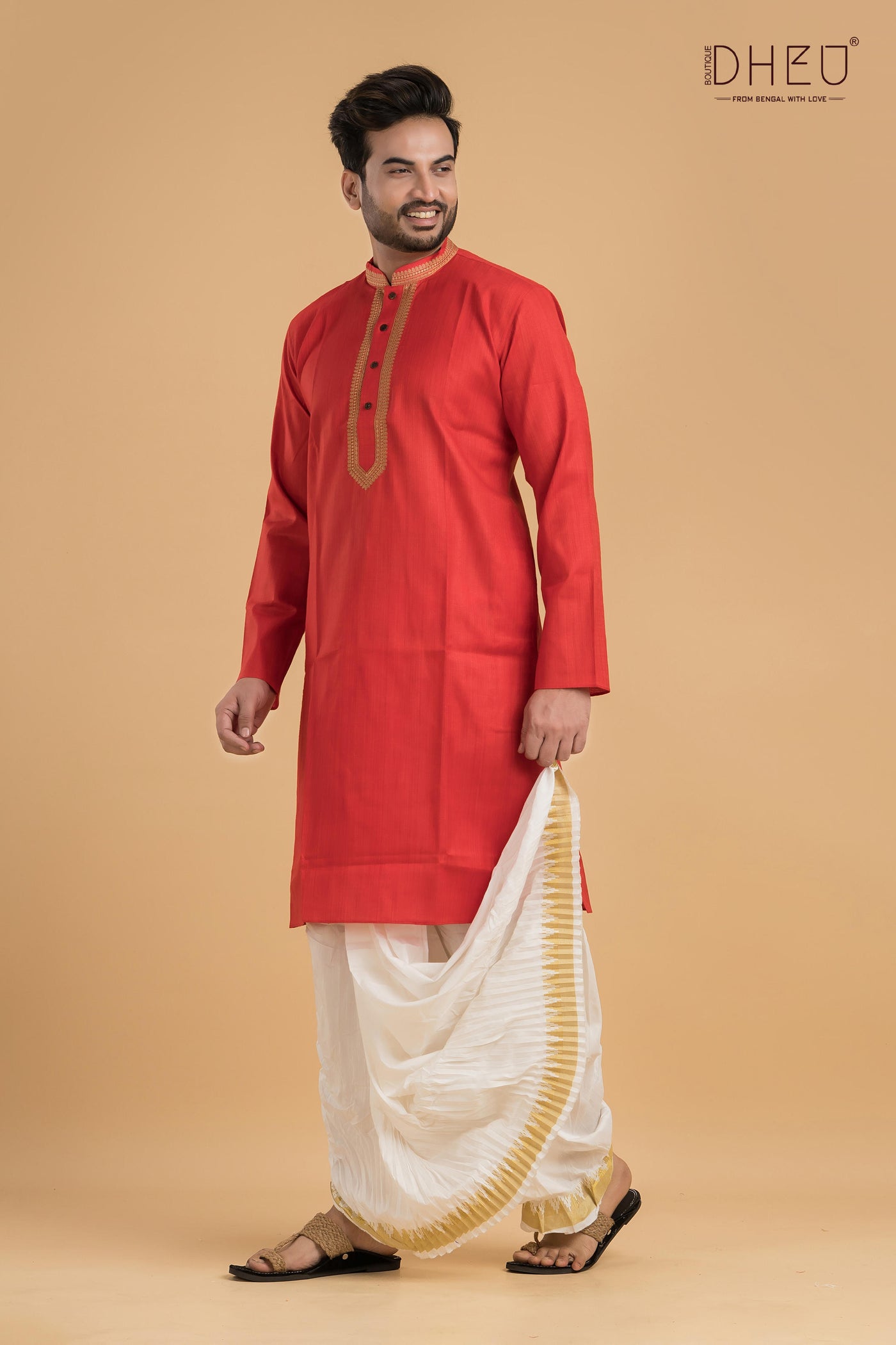 Dheu Designer Kurta & Dhoti(Optional) Set