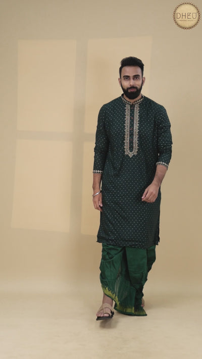 Exclusive Designer Kurta & Dhoti(Optional) Set