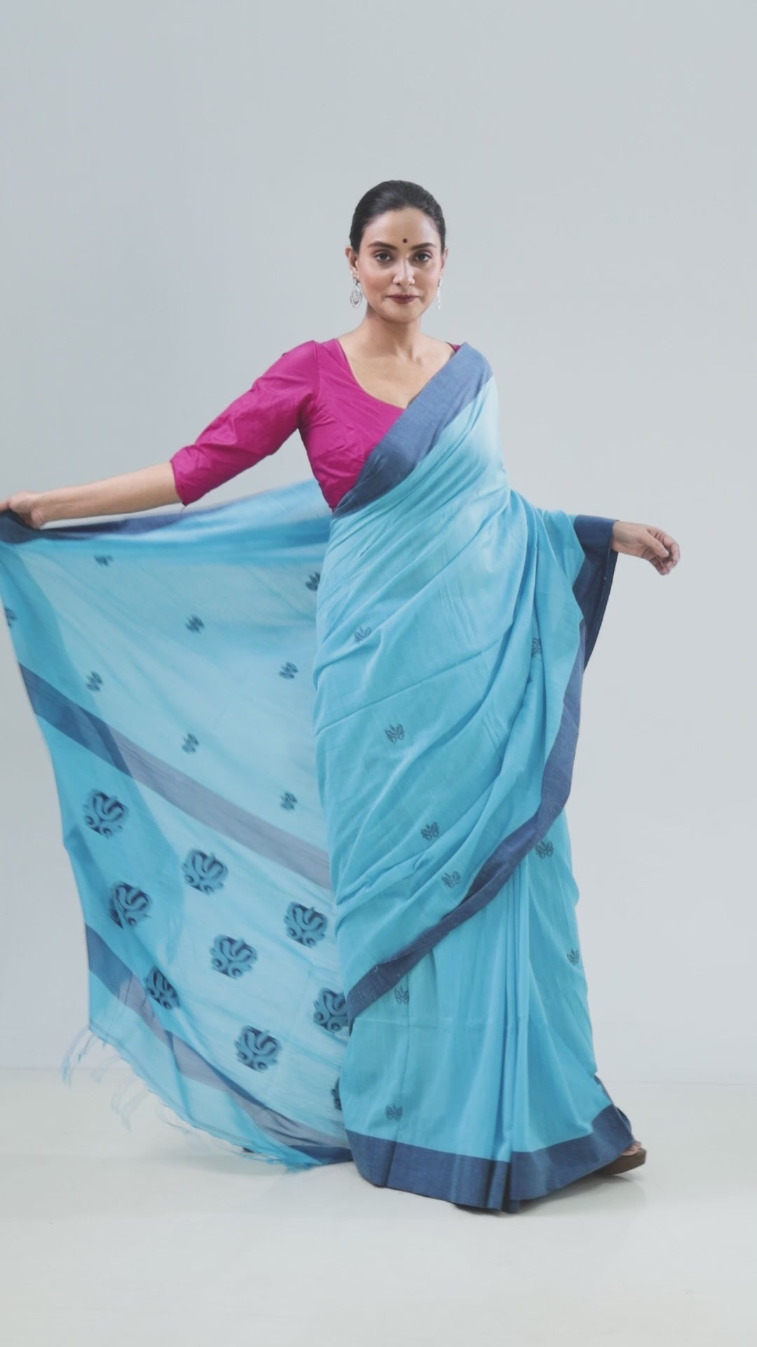 Pure Khadi Tangail Cotton Saree