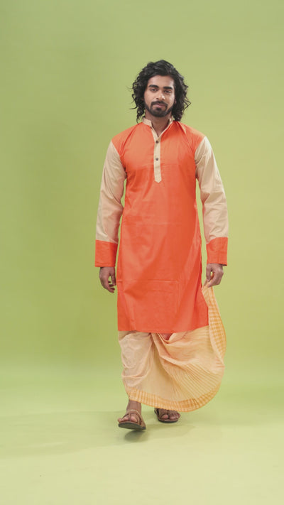 Casual Style Kurta-Dhoti Full Set