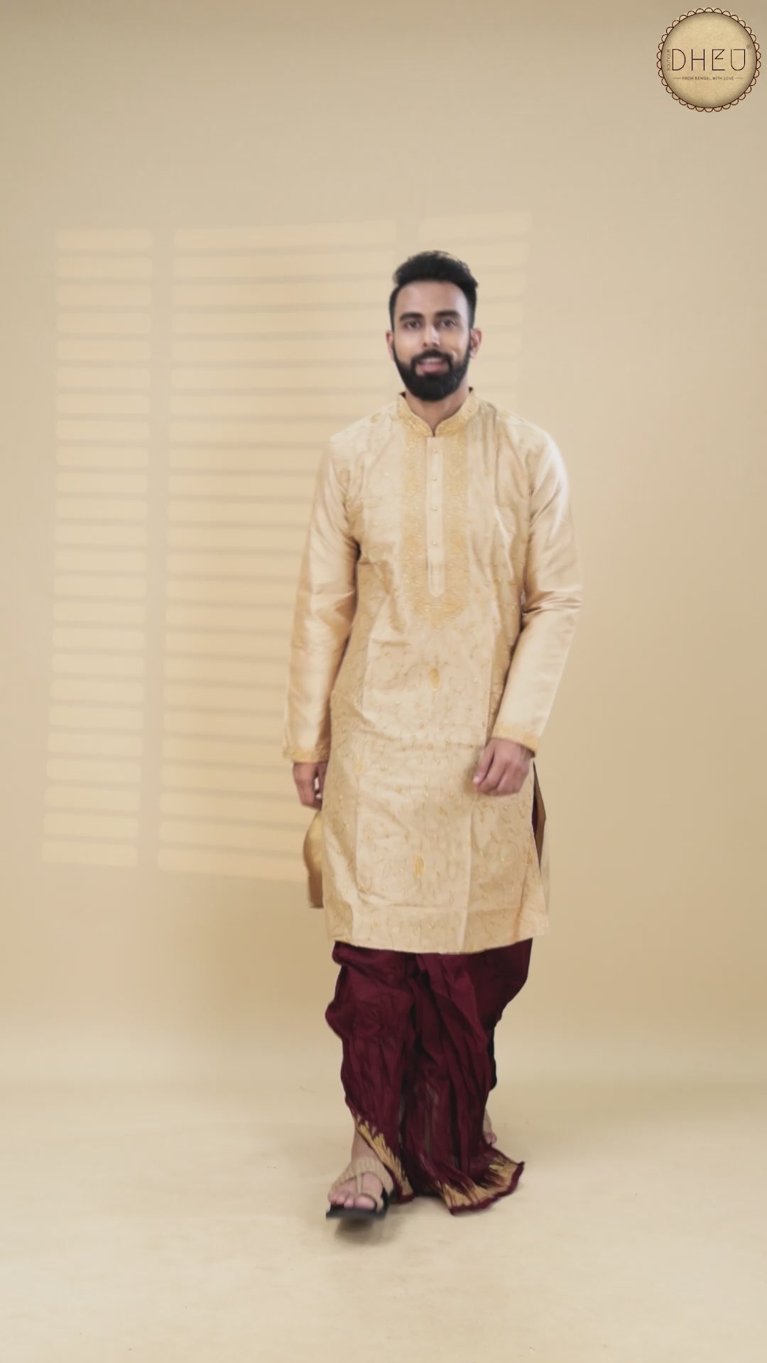 Exclusive Katan Silk Kurta & Dhoti(Optional) Set