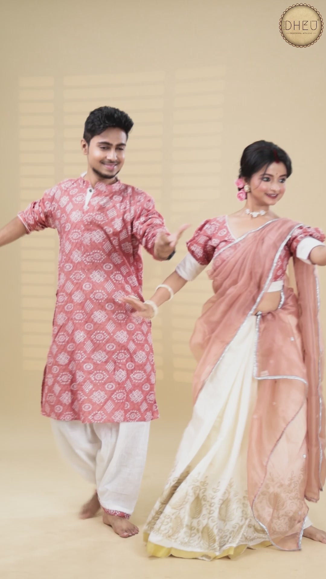 Sudhar Prem-Designer Mekhela Couple Set