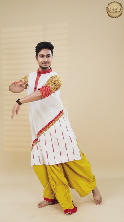 Dheu Exclusive Designer Kurta & Dhoti(Optional) Set