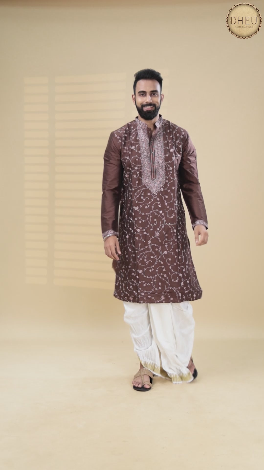 Exclusive Katan Silk Kurta & Dhoti(Optional) Set