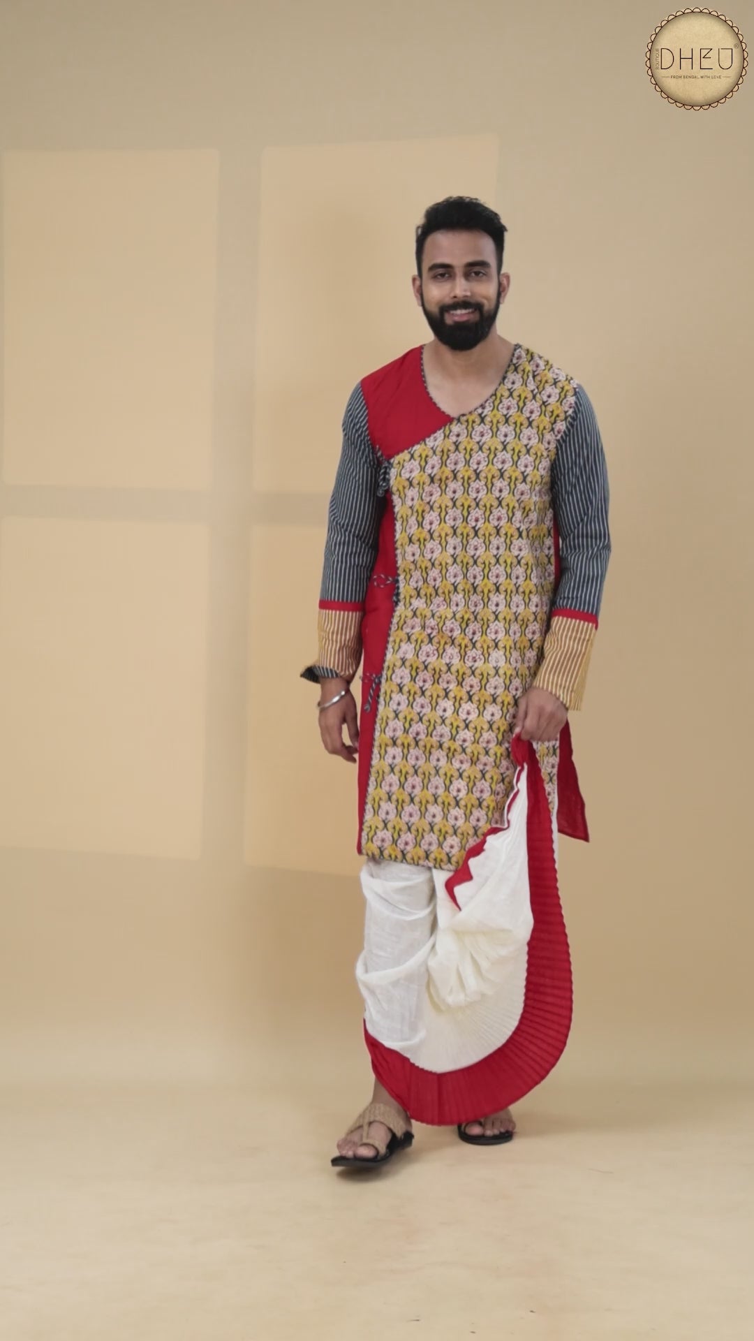 Dheu Exclusive Designer Kurta & Dhoti(Optional) Set