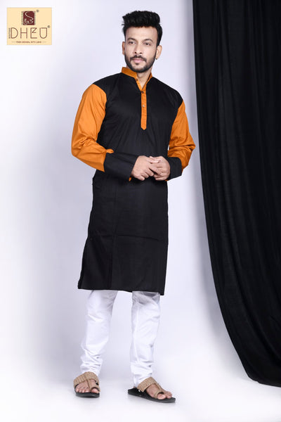 Casual designer black kurta at low cost only in dheu.in